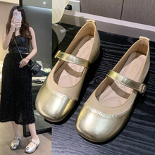 舞蹈鞋女四季广场舞鞋外穿软底银色中跟跳舞鞋牛筋底交谊舞鞋批发