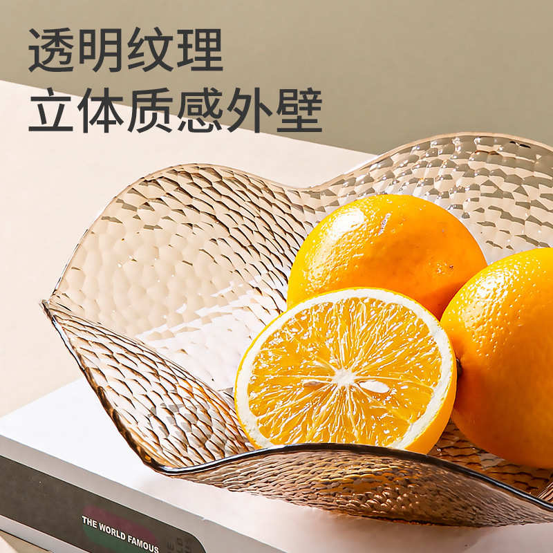 Yi Lijie Plato de frutas de lujo ligero Sala de estar para el hogar Mesa de centro Cesta de frutas Plato de dulces de bocadillos Plato de frutas secas Plato de dim sum