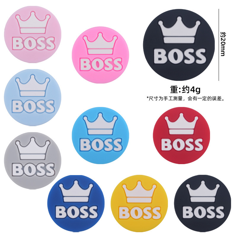 Nuevo bebé suministros dibujos animados BOOS redondo silicona pequeño mordedor DIY bebé molar pezón anti-caída cadena Accesorios