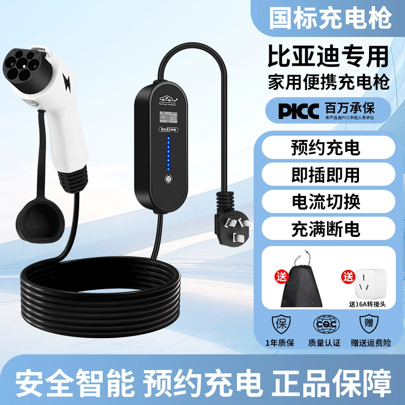 BYD новая энергетическая зарядная пушка 7KW бытовая портативная зарядка автомобиля без заземления зарядное устройство