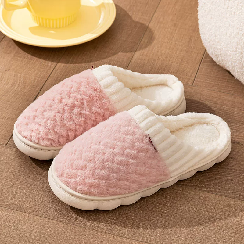 Домашние Slippers зимние нескользящие милые обувные платформы для любимых