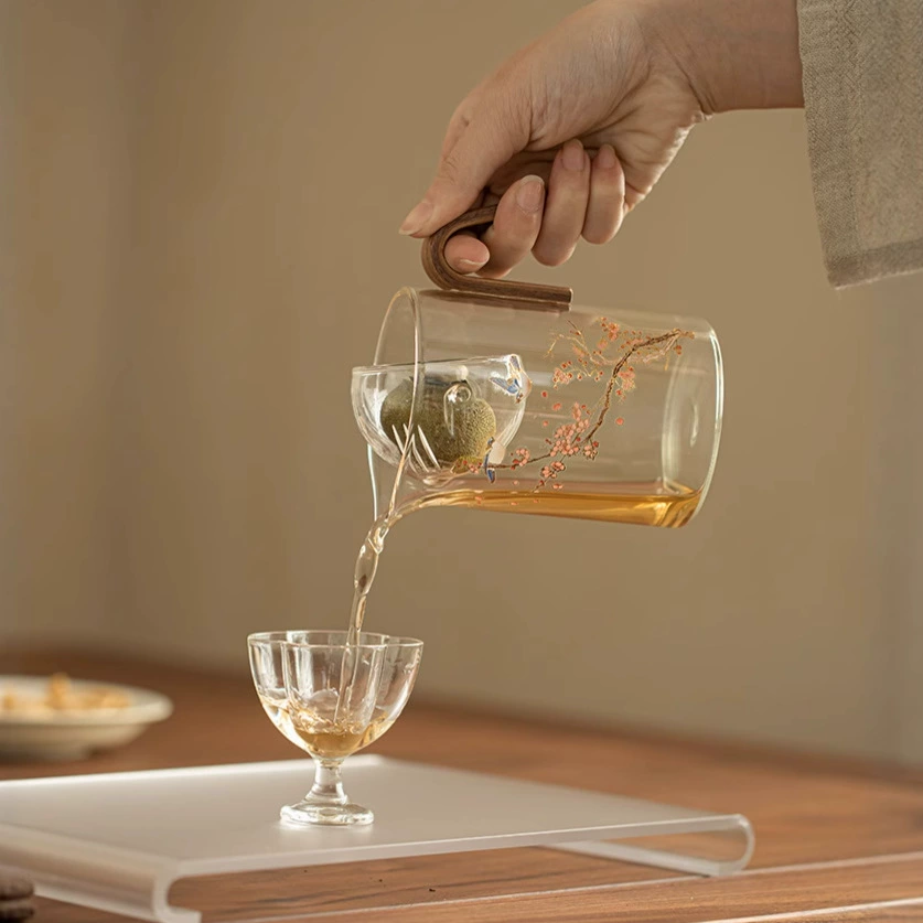 第二集 Glass tea cup, tea set with accessories, increased thickness