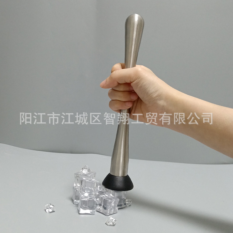 Triturador de hielo de acero inoxidable, exprimidor de frutas, barra para cocteles, muddler, palo para jugo de limón, martillo para hielo de cóctel image 4