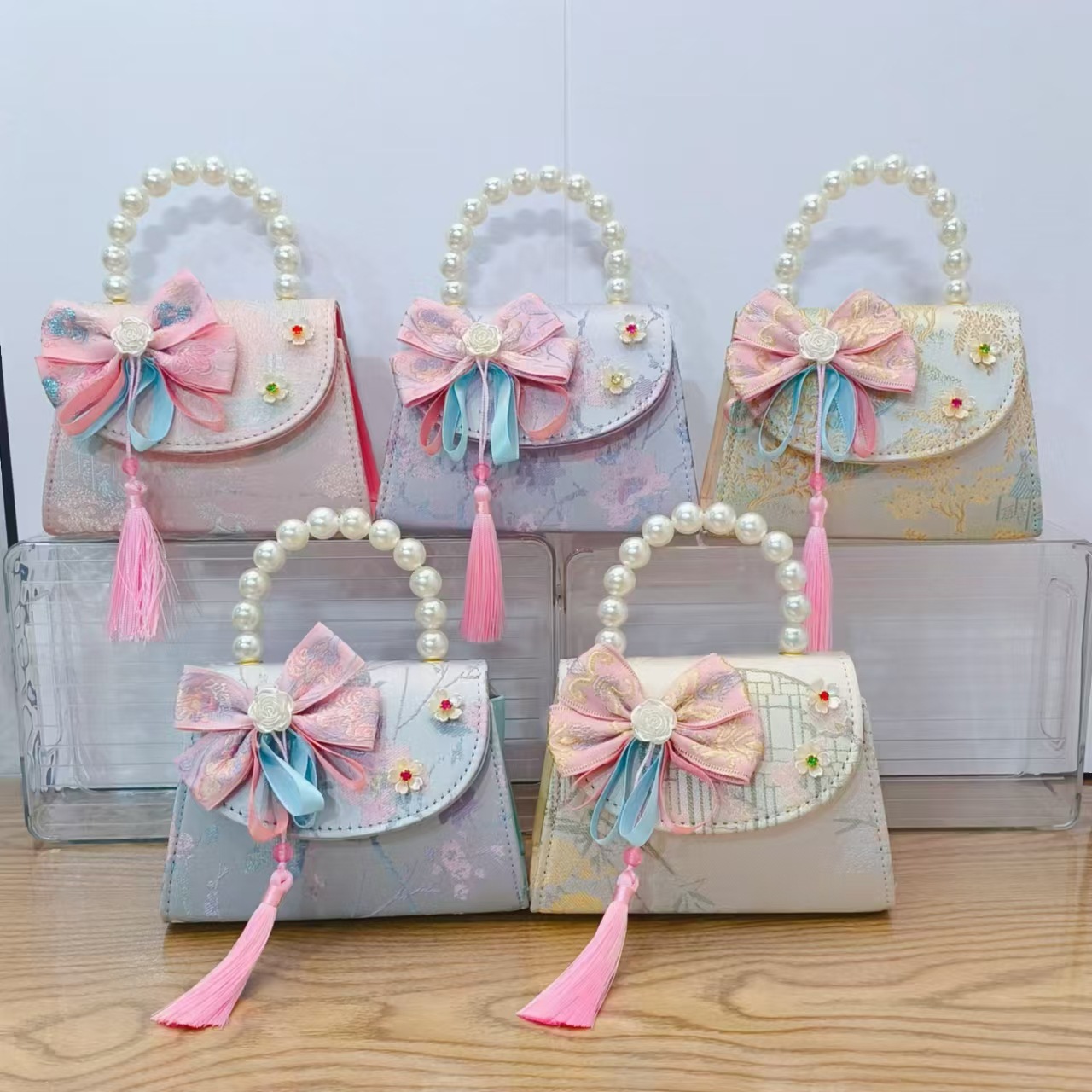 Nuevo estilo antiguo bolso para niños bolso de mensajero lindo para niña bolso de hombro de viaje de niña de estilo chino bolso de hombro de todo fósforo