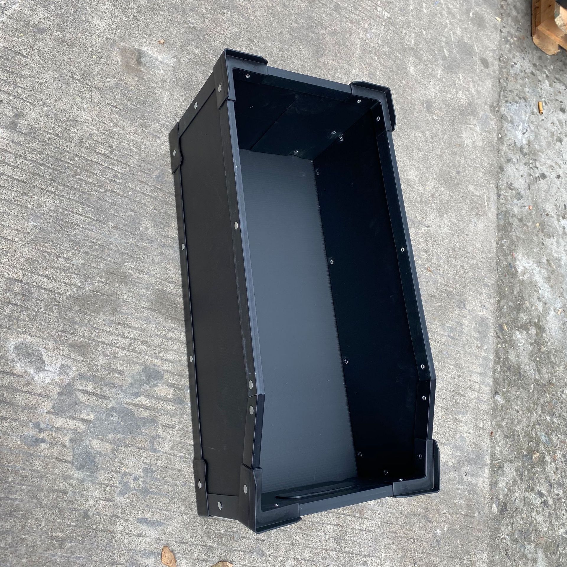 铝边条ESD塑料蜂窝板盒 物流周转箱可折叠pp板防静电中空板物料箱