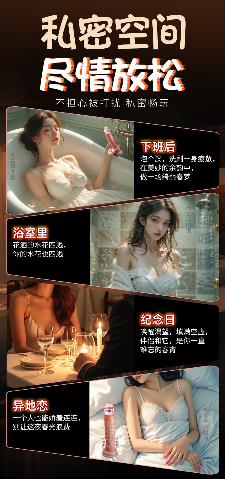 Jiuai Silicone Dildo, Soft Flesh, Electric Sex Machine for Adults — detail image 27