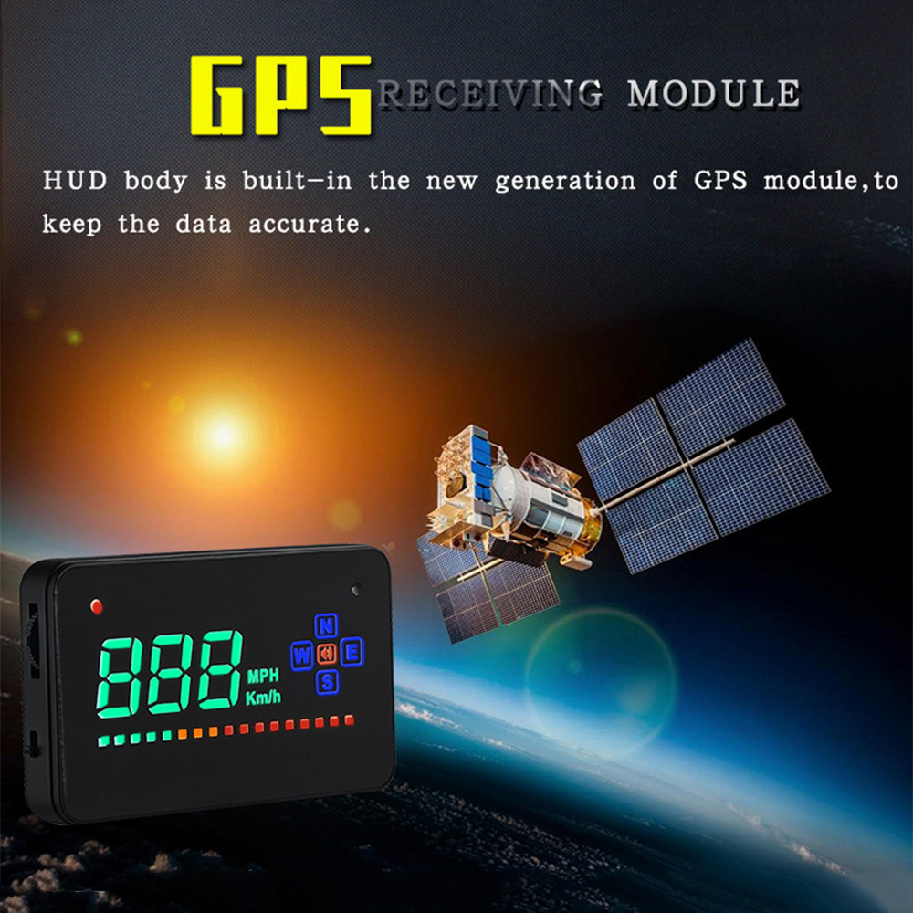 A2 3.5inch Gps Car Hud Head-Up Display Car Head-Up Display Speedometer Projector