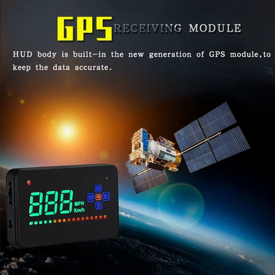 A2 3.5inch Gps Vehicle HUD