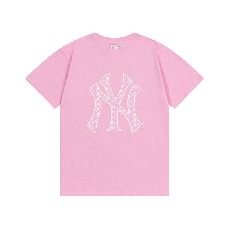 高版本.MLB印花舒适休闲男女情侣春夏新款百搭宽松短袖T恤|undefined