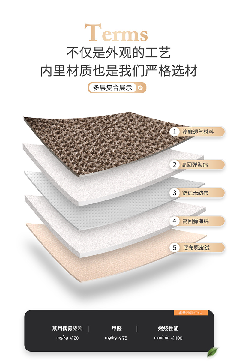 Cotton and Linen Car Seat Cushions for All Seasons, New Fabric Seat Cushions, Linen Seat Covers, Car Supplies, Seat Covers, All-Inclusive