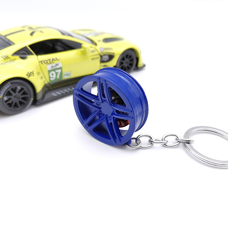 国境を越えた対外貿易TE37 BBSハブキーホルダー車ファン改造ブレーキディスク付き金属ハブ車ストラップ