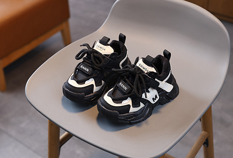 Robuste Leder Sneaker Für Kinder Mit Rutschfester Laufsohle_voghion.com