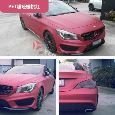 Pet Color Changing Film Matte Auto Color Change Film - pet-super-matte-cherry-red-15216m