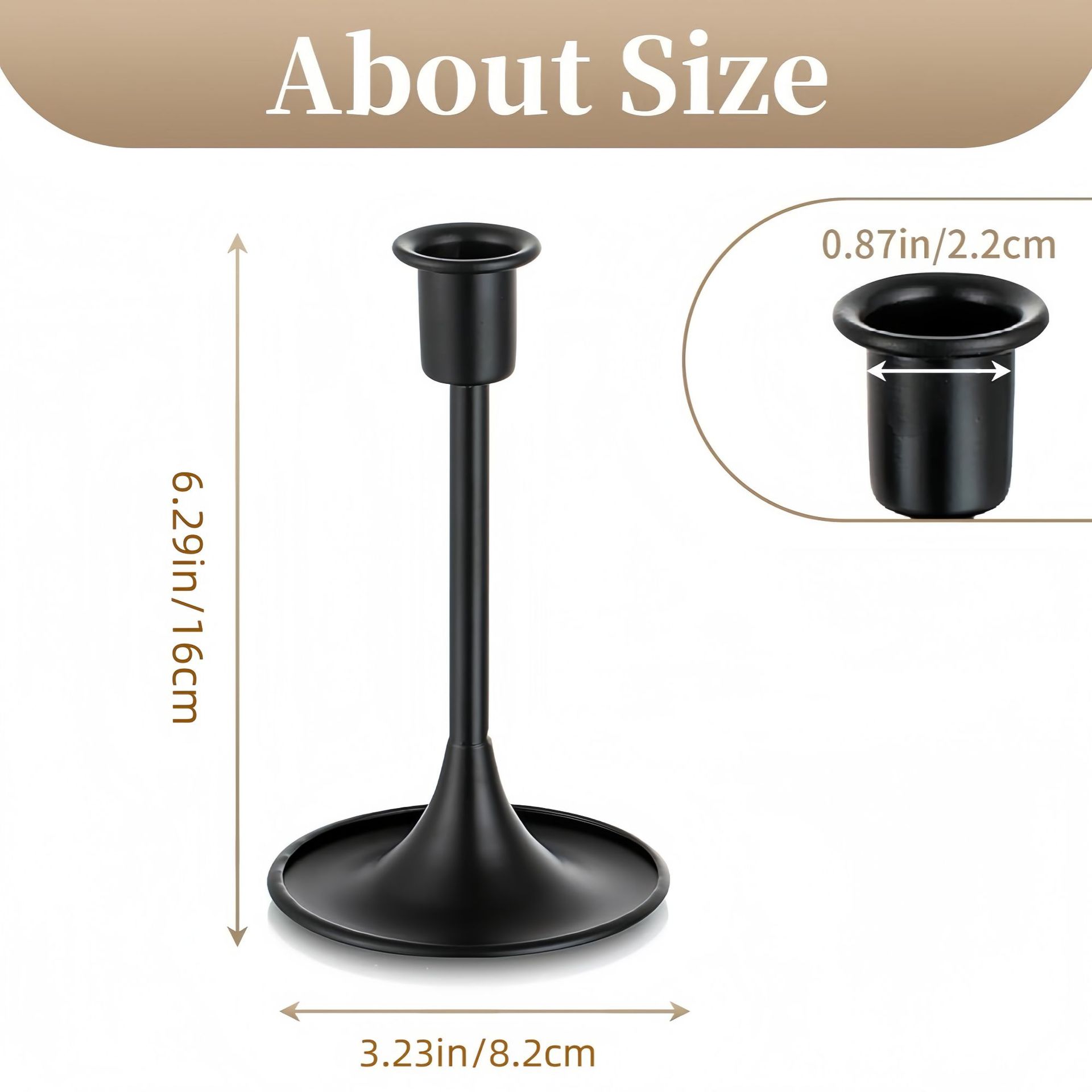 Fábrica directa transfronteriza altavoces europeos retro tablero de acero negro decoración romántica de cena a la luz de velas