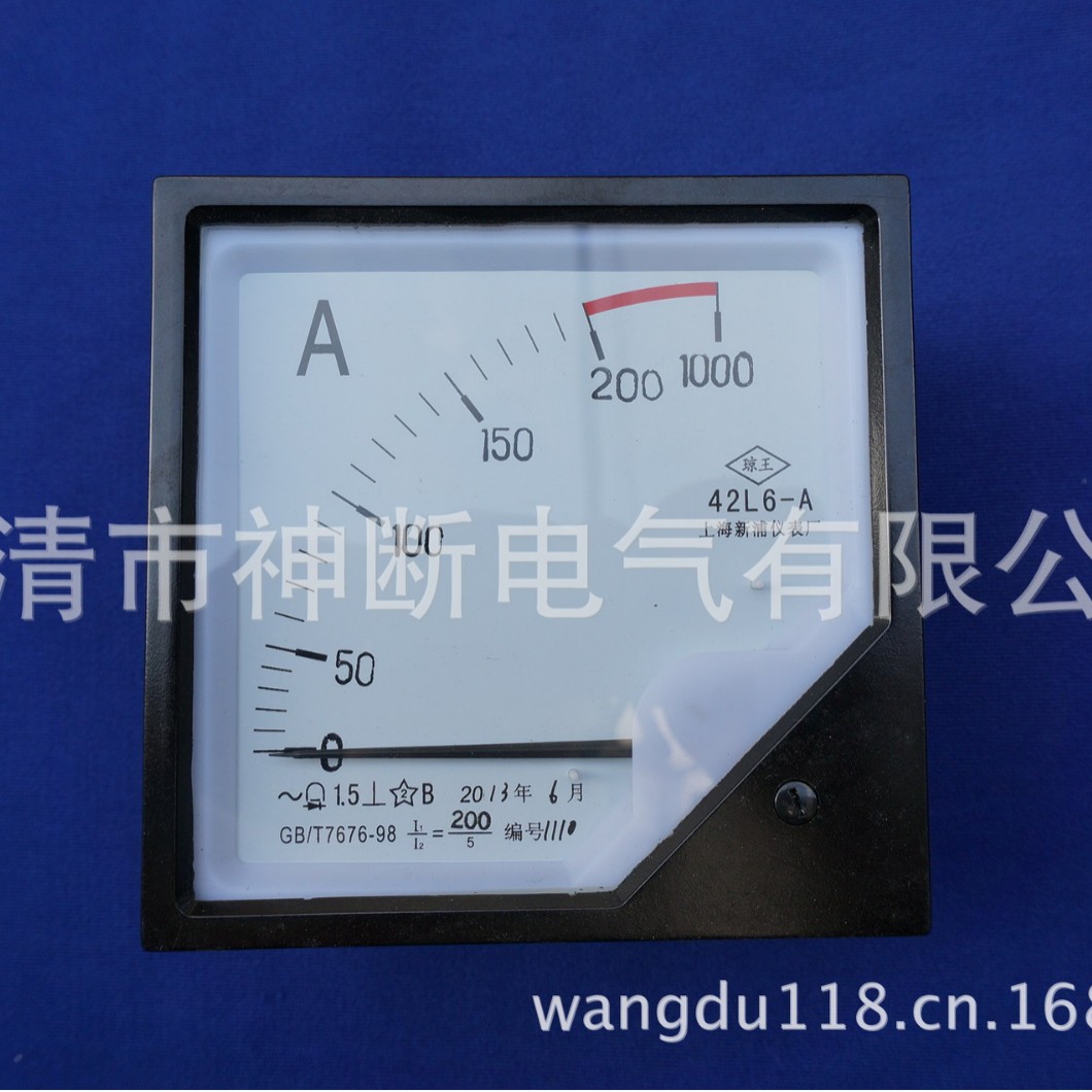 批42L6-200A过载五倍1000A上海新浦电流表