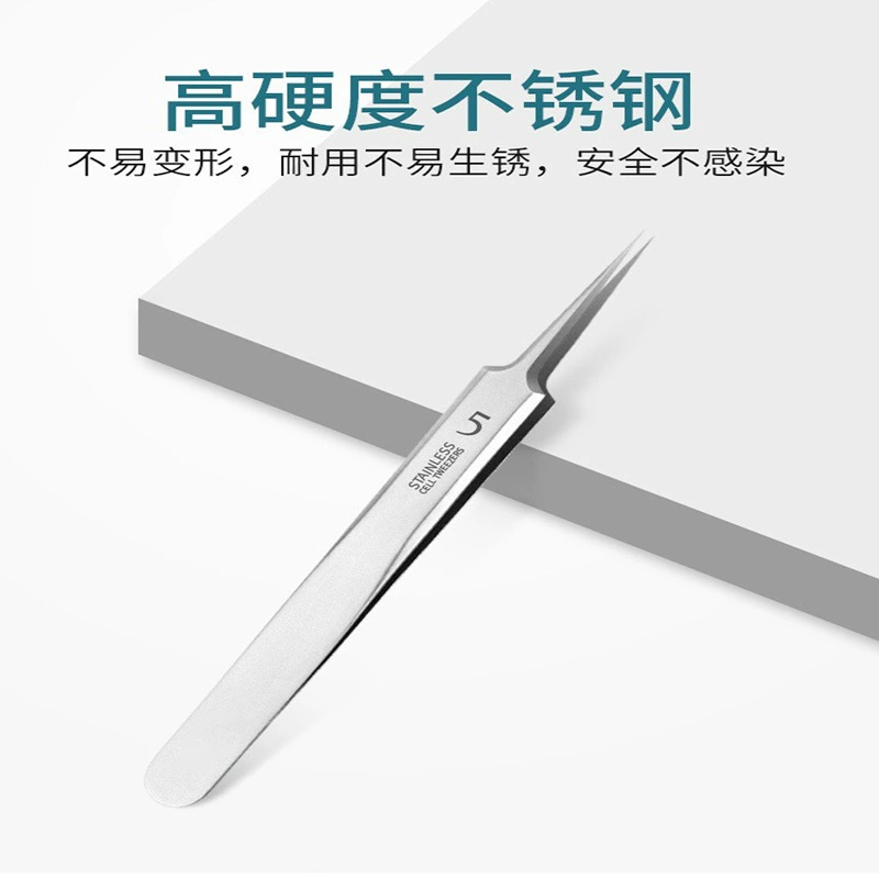 Пинцет для удаления прыщей и черных точек №5, инструмент для терапии акне, для салонов красоты