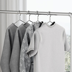 Stainless steel hanger pants hanger solid thick hanger anti-drop home drying rack dormitory adult hanger household