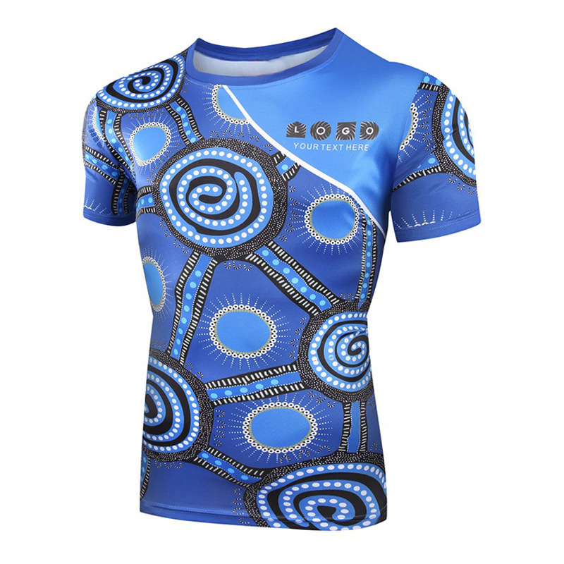 Camiseta impresa personalizada de fábrica personalizada camisa publicitaria de sublimación 3d ropa de trabajo exportación de comercio exterior camiseta digital personalizada