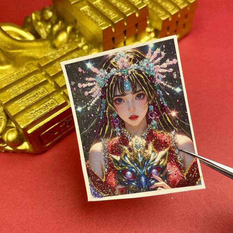 新工艺扎基拉姆前世今生唐卡画布西藏唐卡民族风守护神画芯饰品批|undefined