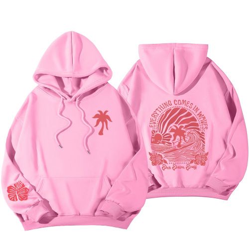 Women's Thickened Hooded Sweatshirt with Loose Hem and Padded Sleeve, Autumn/Winter S-3XL