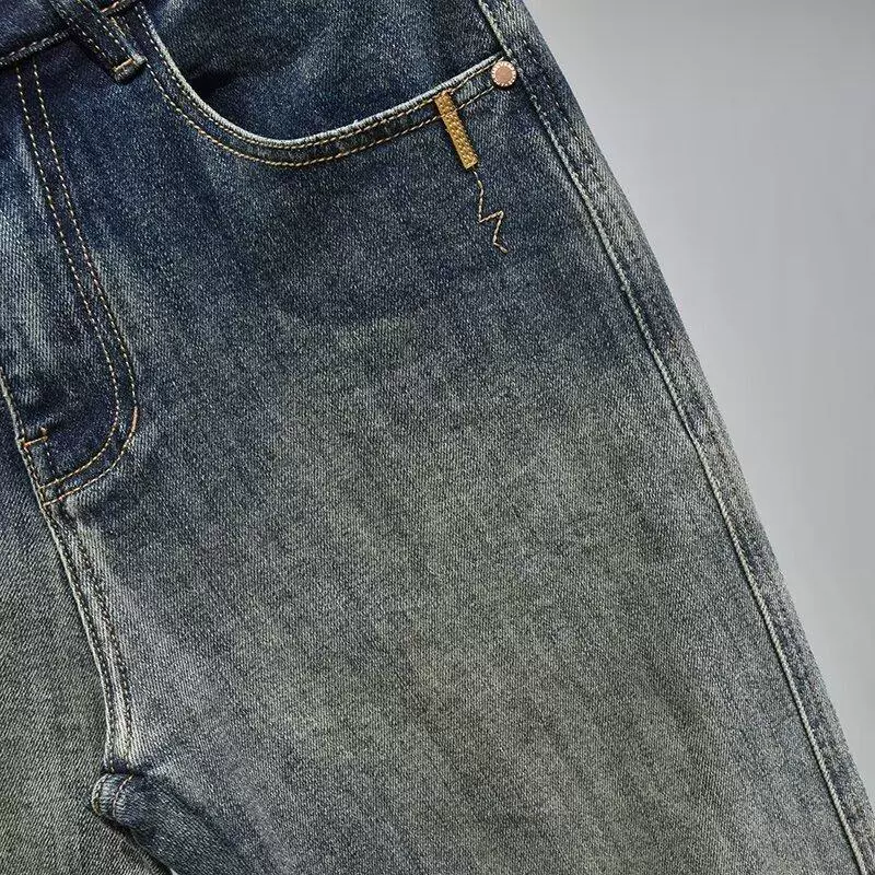 Tide, elite demi-season jeans, loose straight fit