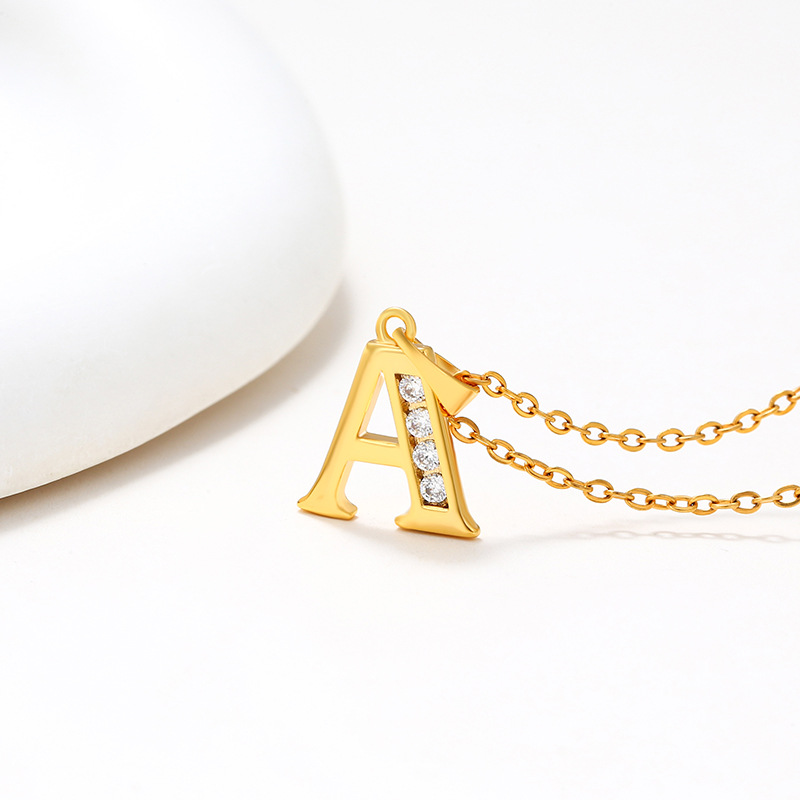 Xuping transfronterizo collar de letras europeas y estadounidenses aleación de cobre otoño y invierno tendencia hip hop letras inglesas colgante joyas colgante mujer