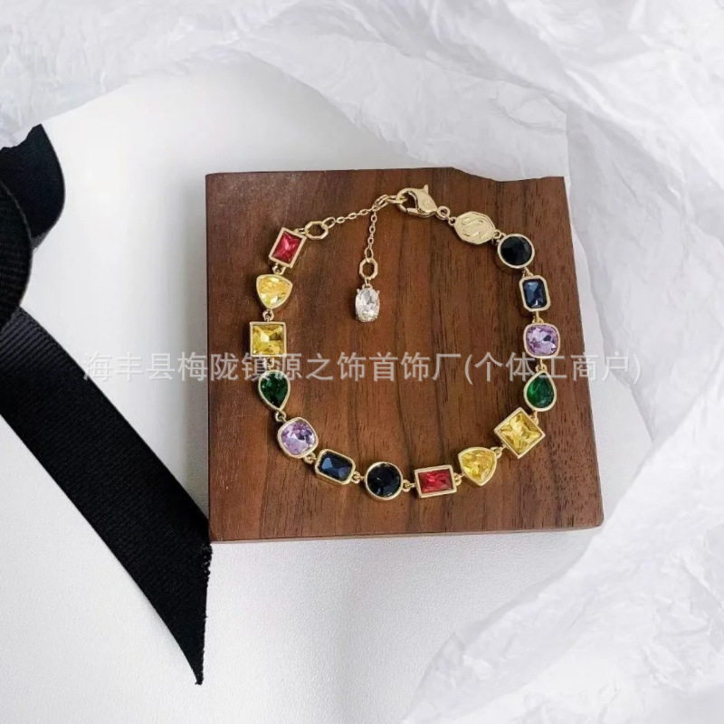新款施家1:1高版本水晶流光溢彩手链多巴胺气质高级手饰工厂批发|undefined