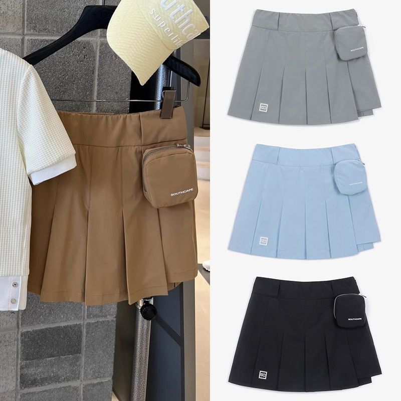 Outdoor Sports and Leisure Slimming Look 24 New Skirts Korean Golf Clothing Summer Women's Short Skirts with Small Bags