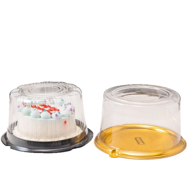 Caja de pastel redonda 3/4/6/8/9/10/11/14 pulgadas Mousse para hornear Caja de embalaje antivaho de alta transparencia Spot al por mayor