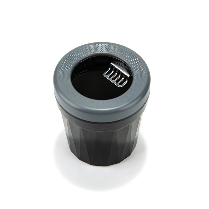 Car Trash Can with Smoke Extinguishing Ring, Rotating Lid, Car Ashtray, Car Ashtray, Home Desktop Ashtray