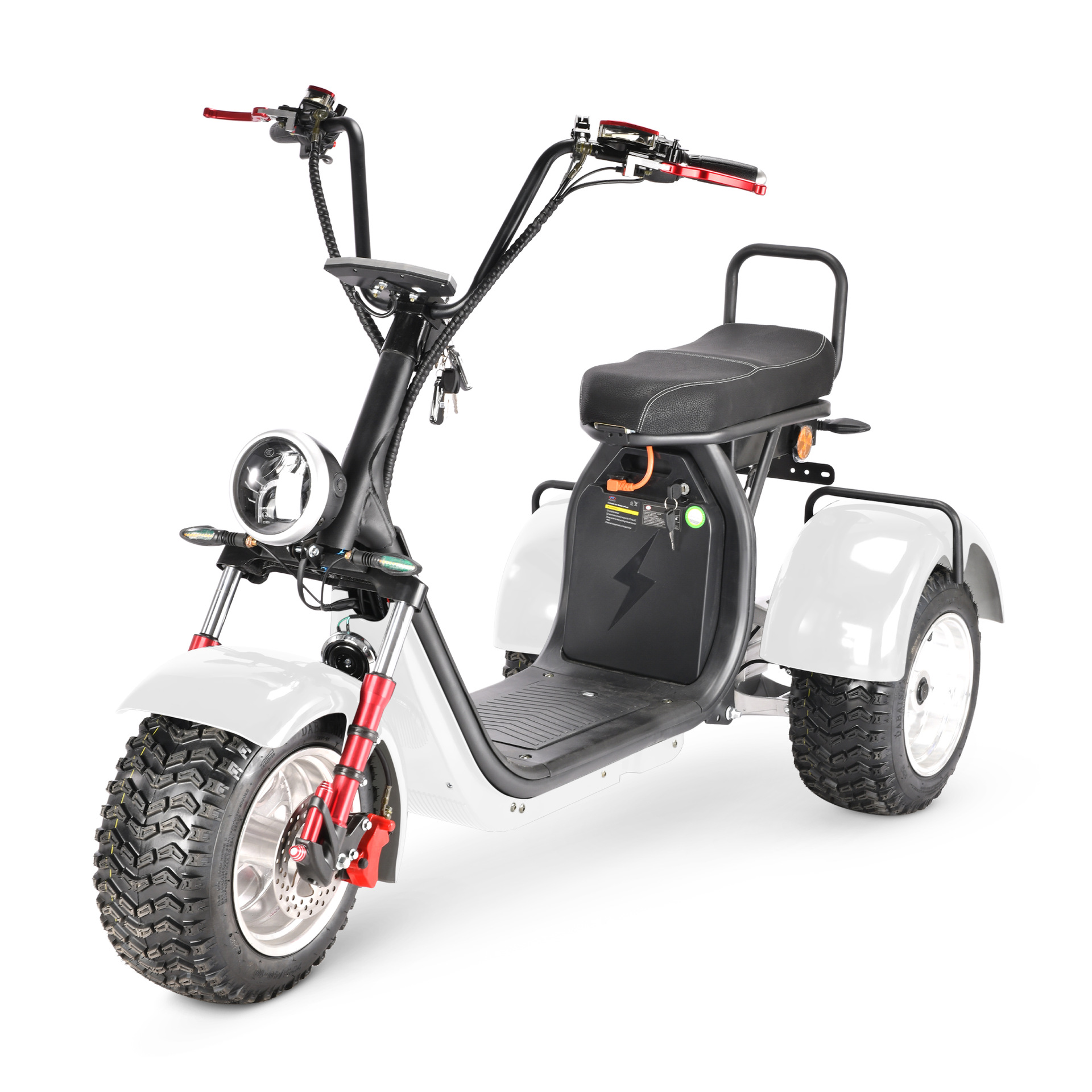Eec Adult Mobility Scooter Dual-Drive Left and Right Swing Large Seat Cushion Single Bar Three-Wheel Motorcycle Harley Electric Vehicle