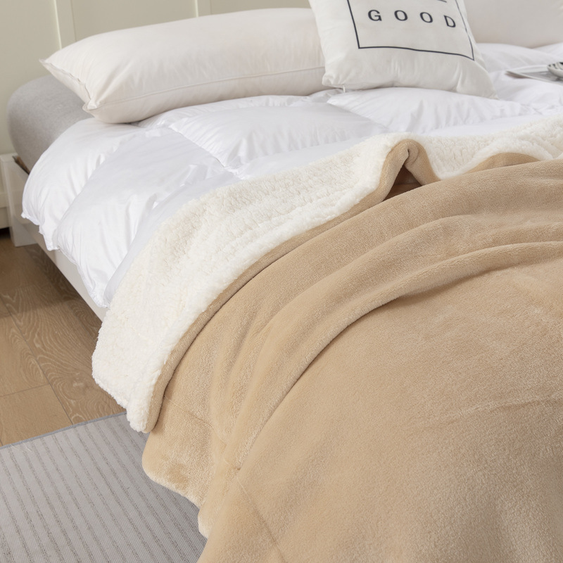 Manta transfronteriza, manta de franela gruesa de doble cara, manta personalizada, manta para siesta, manta de oficina estilo macaron