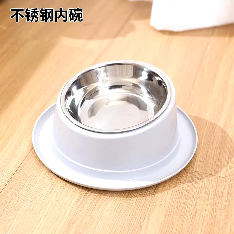 Tacos de acero inoxidable para mascotas, artículos para gatos, anti-derrapante, artículos de platos para mascotas, tazón para perros, tazón mayorista