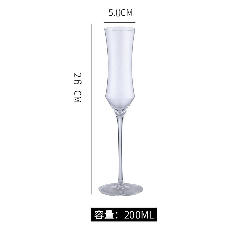 Copa de champán de cristal con boca inclinada Jinbaijia, copa de degustación de aromas para hotel, copa de vino tinto, copa de vino