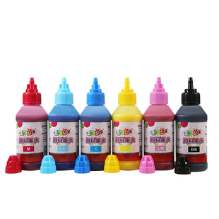 ��ɫ��īˮ 500ml �m���EP��ӡ�C ����īˮ Ⱦ�� �B����ī īˮ