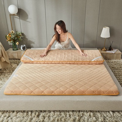 全棉简约加厚床垫家用单双人可折又叠软垫|ms
