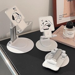 かわいいアニメ携帯電話スタンドデスクトップ怠け者回転折り畳み携帯電話スタンド携帯タブレットスタンド