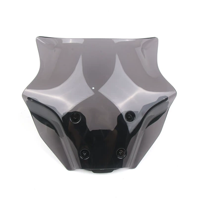 Motorcycle front windshield Yamaha Mt07 Front Windshield Glass - gray-with-stand