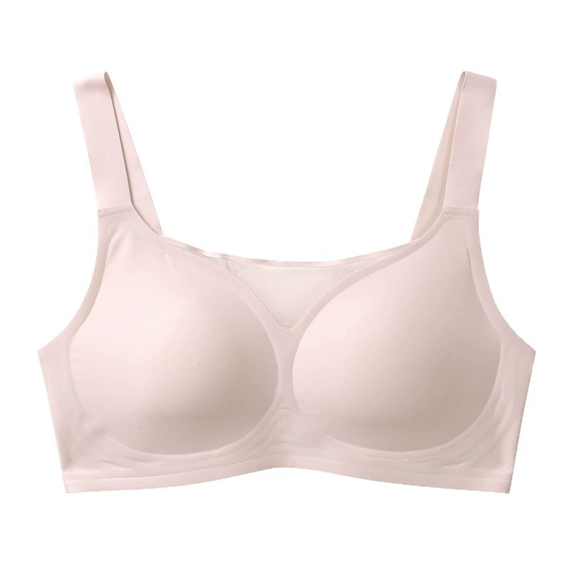 Supportive Plus-Size Bra Top, Seamless Wireless Underwear, Clips Included, Sizes M–6XL