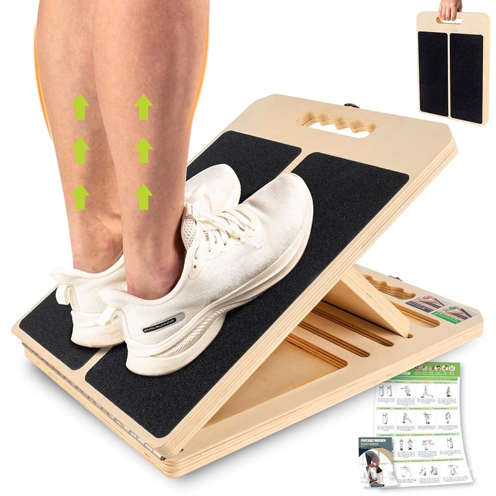 Wooden Stretching Board for Home Fitness Calf Stretching Board Adjustable Fitness Training Equipment Solid Wood Footboard
