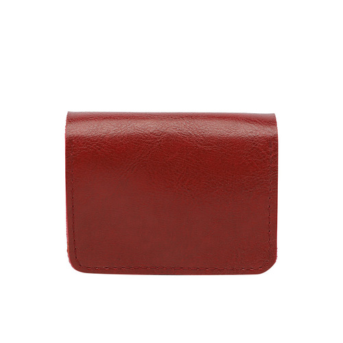 小额批发零钱包多卡位小包韩版简约耳机数据线收纳包油皮跨境热销