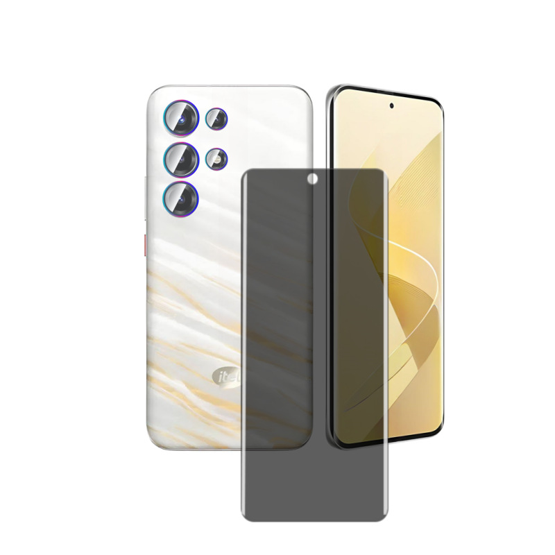 Aplicable a la transmisión de sonido de Itel Super26Ultra película de vidrio de alta definición curva película de lente de pantalla UV