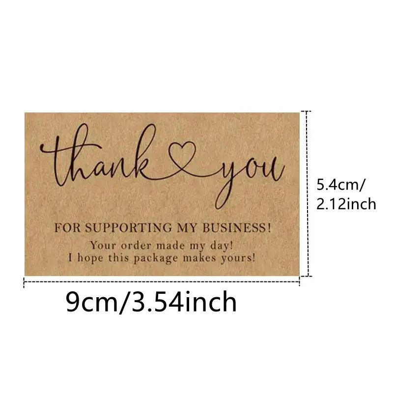 Grenzüberschreitender Großhandel Kraftpapier 250g Dankeschön-Geschenkkarten Verpackung Dekorationskarten_voghion.com