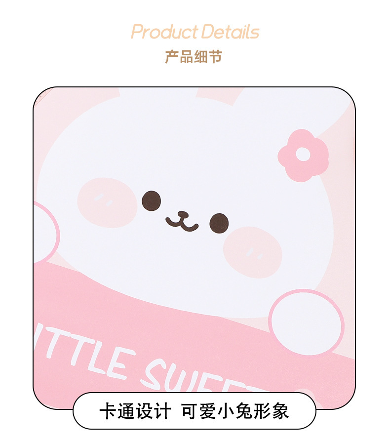 Blue Rain car seat back protector, leather car rear seat protection pad, cartoon bear design, car anti-dirt protection pad