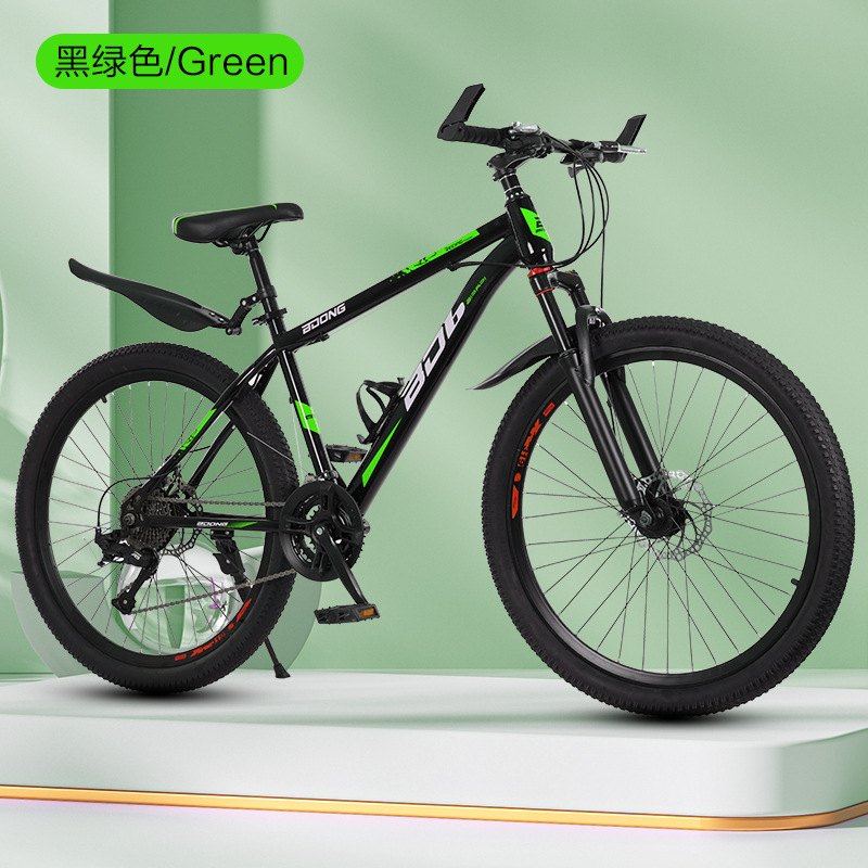 Mountain Bike 26 Inch Mountain Bike Variable Speed Bike Front and Rear Dual Disc Brake Off-Road Vehicle 24 Inch 21 Speed Bike