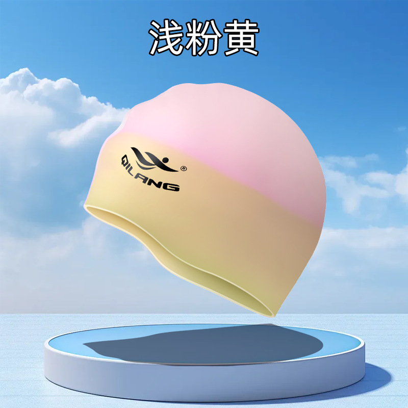 50 gramos de sombrero de natación de silicona para aumentar la sombrera de natación para adultos unisex sombrero de oído impresa LOGO sombrero de natación al por mayor