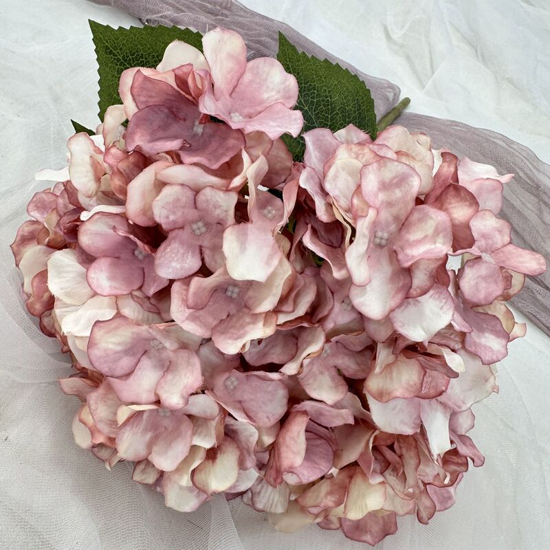 5頭の秋色のイギリス式のアジサイの結婚祝いの道は花の材料の講堂のデパートの花の壁の布の景の家の偽の花の置物を飾ります。|undefined