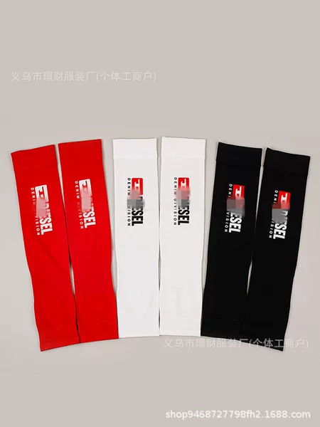 European and American style letter-printed ice sleeves, summer sun-protective arm sleeves, suitable for cycling, driving, and providing UV protection during sports activities