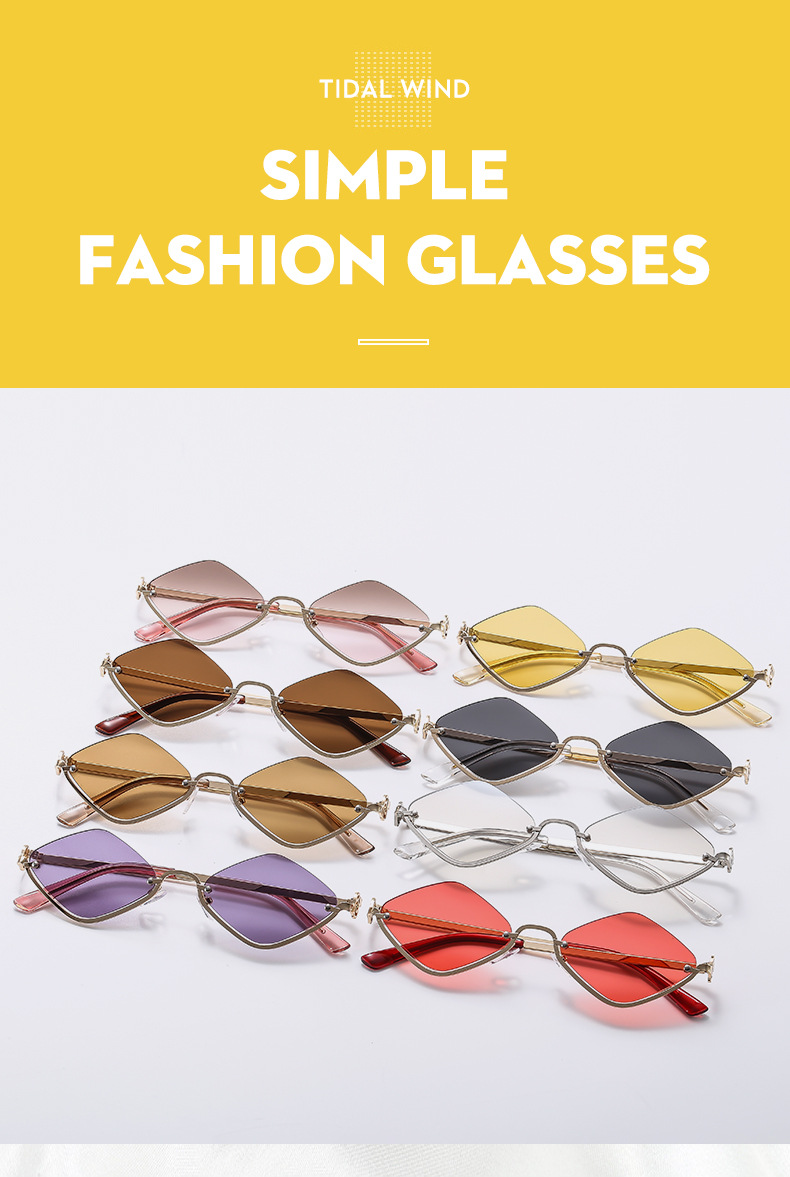 Casual Solid Color Ac UV400 Protection Polygon Full Frame Women's Sunglasses display picture 4