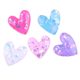sequins love heart diy resin accessories children's hair clip headdress handmade material cream glue mobile phone case accessories